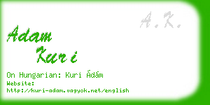 adam kuri business card